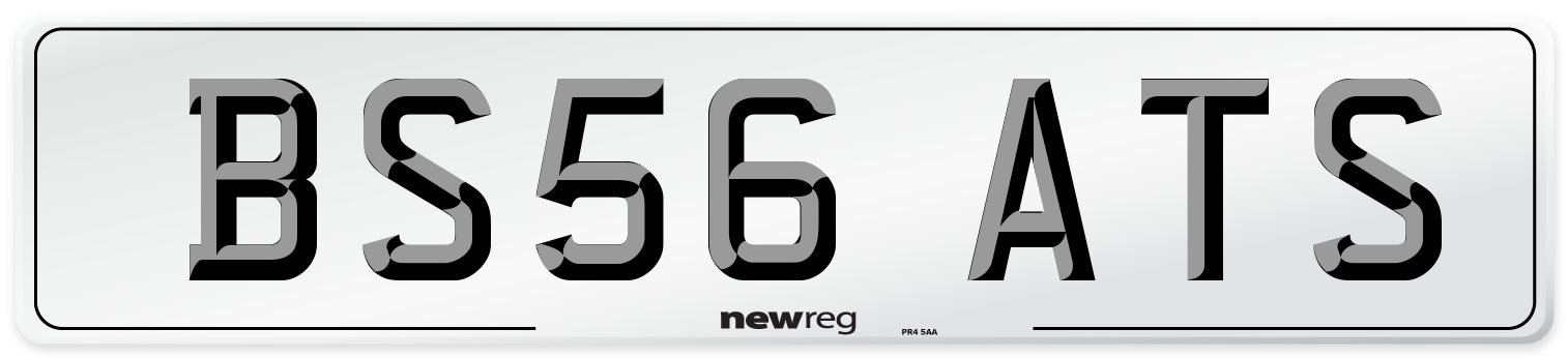 BS56 ATS Number Plate from New Reg